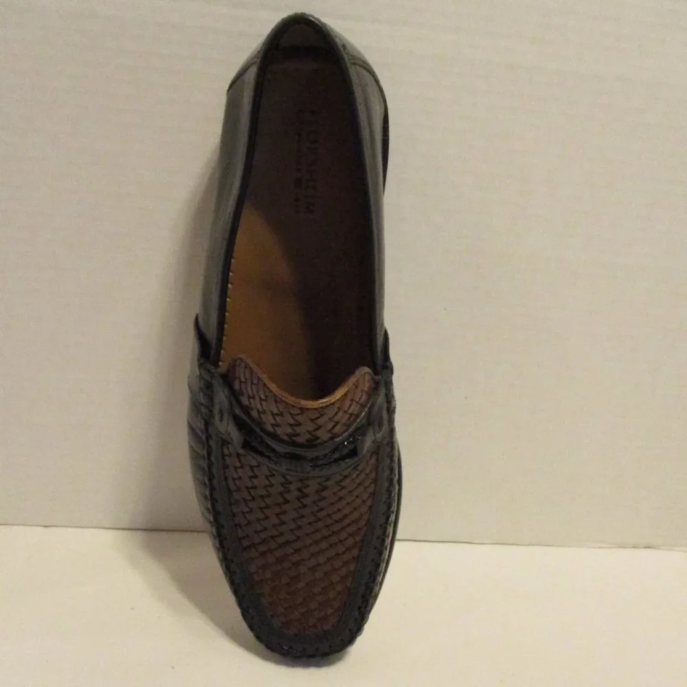 Florsheim Shoes Men 9 Black Brown Interview Business Travel Dress Shoes